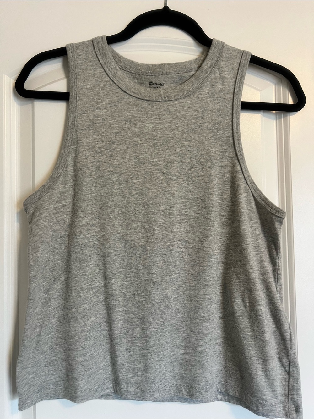 Madewell Heather Gray Sleeveless Tank Top - Size M, Like New